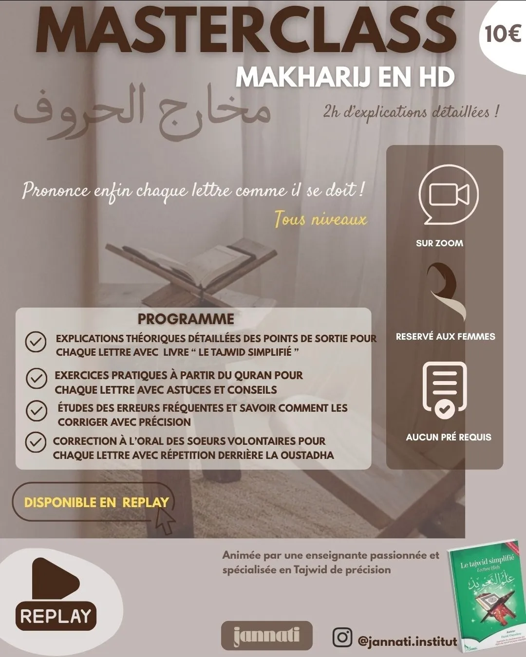 Masterclass Makharij en HD