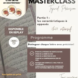 Masterclass Tajwid Précision Partie 1