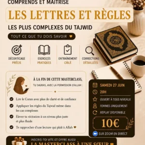 Masterclass Tajwid Précision